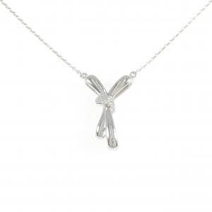K18WG ダイヤモンド ネックレス 0.09CT