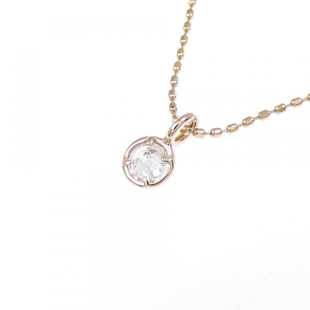 アガット ダイヤモンド ネックレス 0.1CT