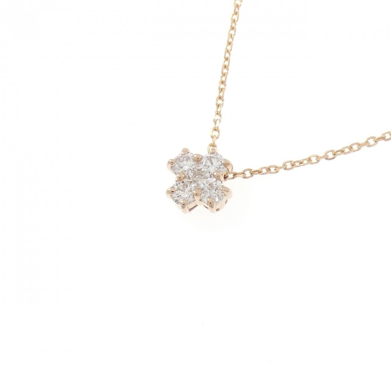 K18PG ダイヤモンド ネックレス 0.20CT