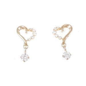4゜C ハート キュービックジルコニア ピアス