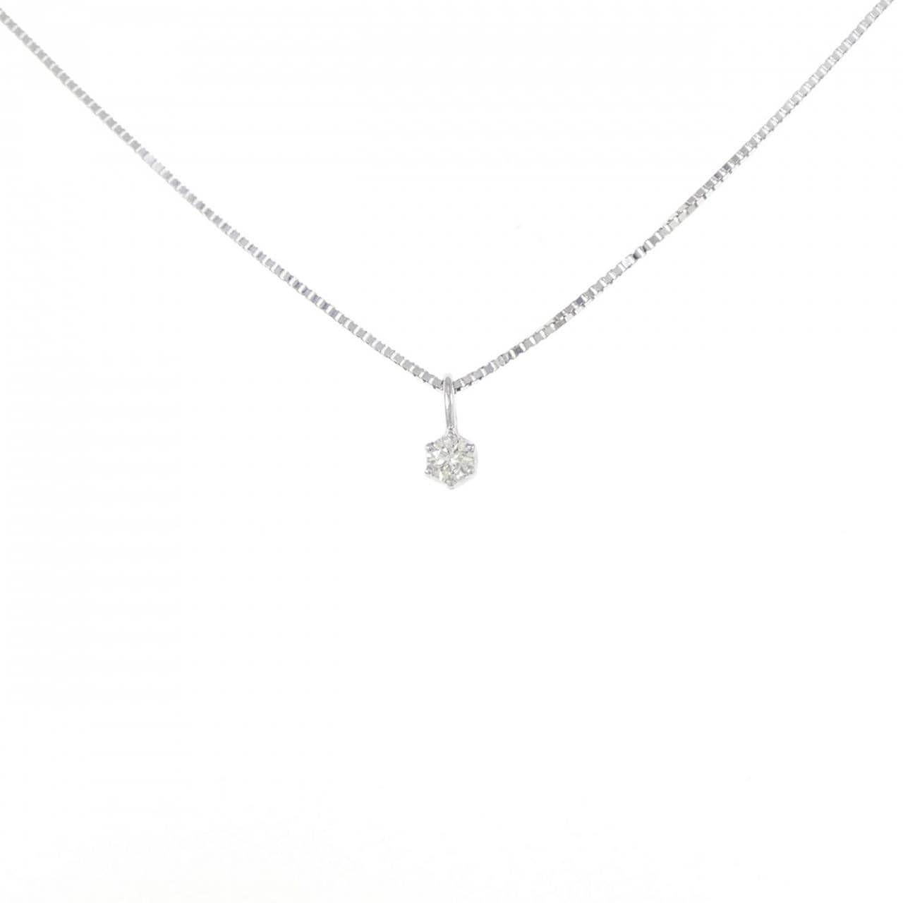 K18WG ダイヤモンド ネックレス 0.05CT