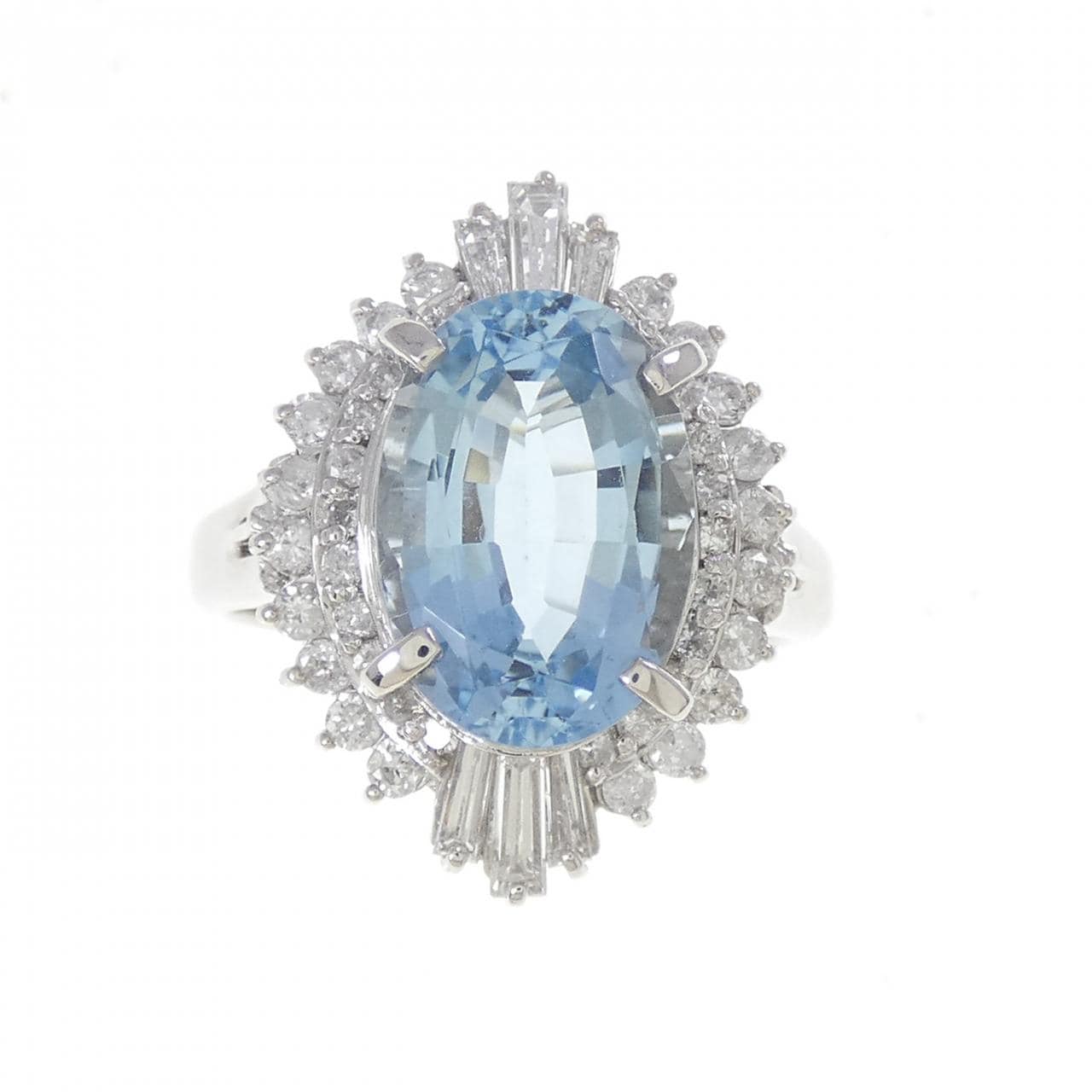 PT900 アクアマリン リング 4.238CT
