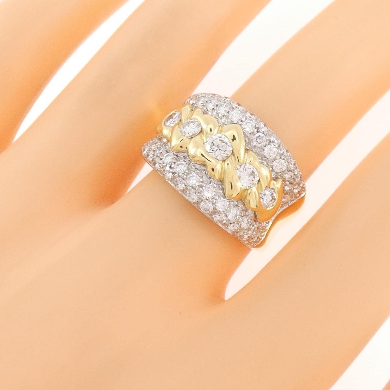 750YG/750WG ダイヤモンド リング 0.31CT