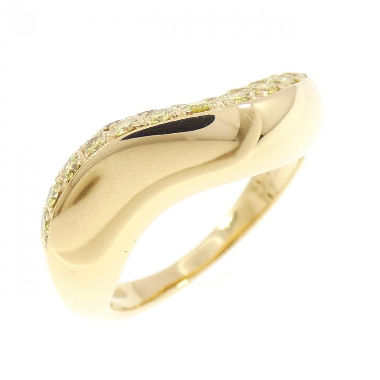 K18YG ダイヤモンド リング 0.572CT