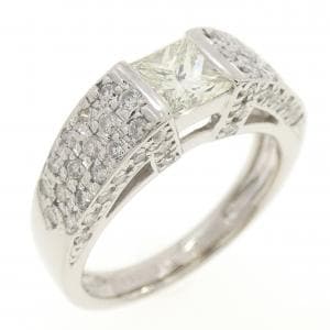 K18WG ダイヤモンド リング 0.517CT
