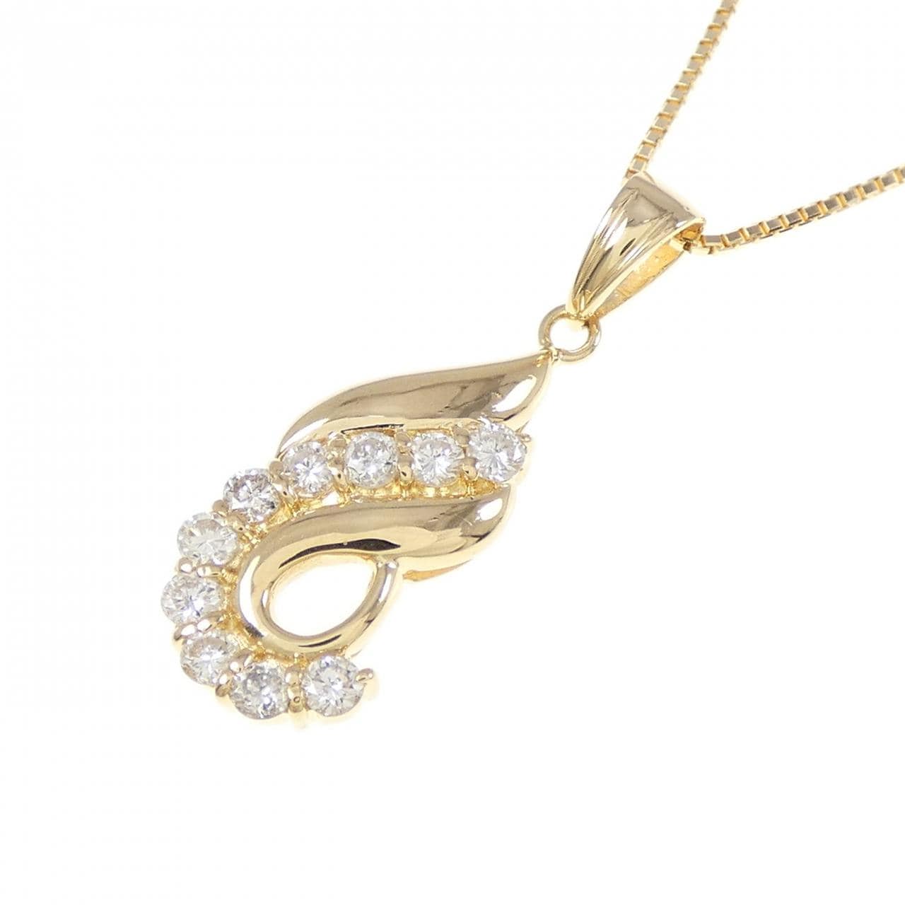 K18YG ダイヤモンド ネックレス 0.27CT