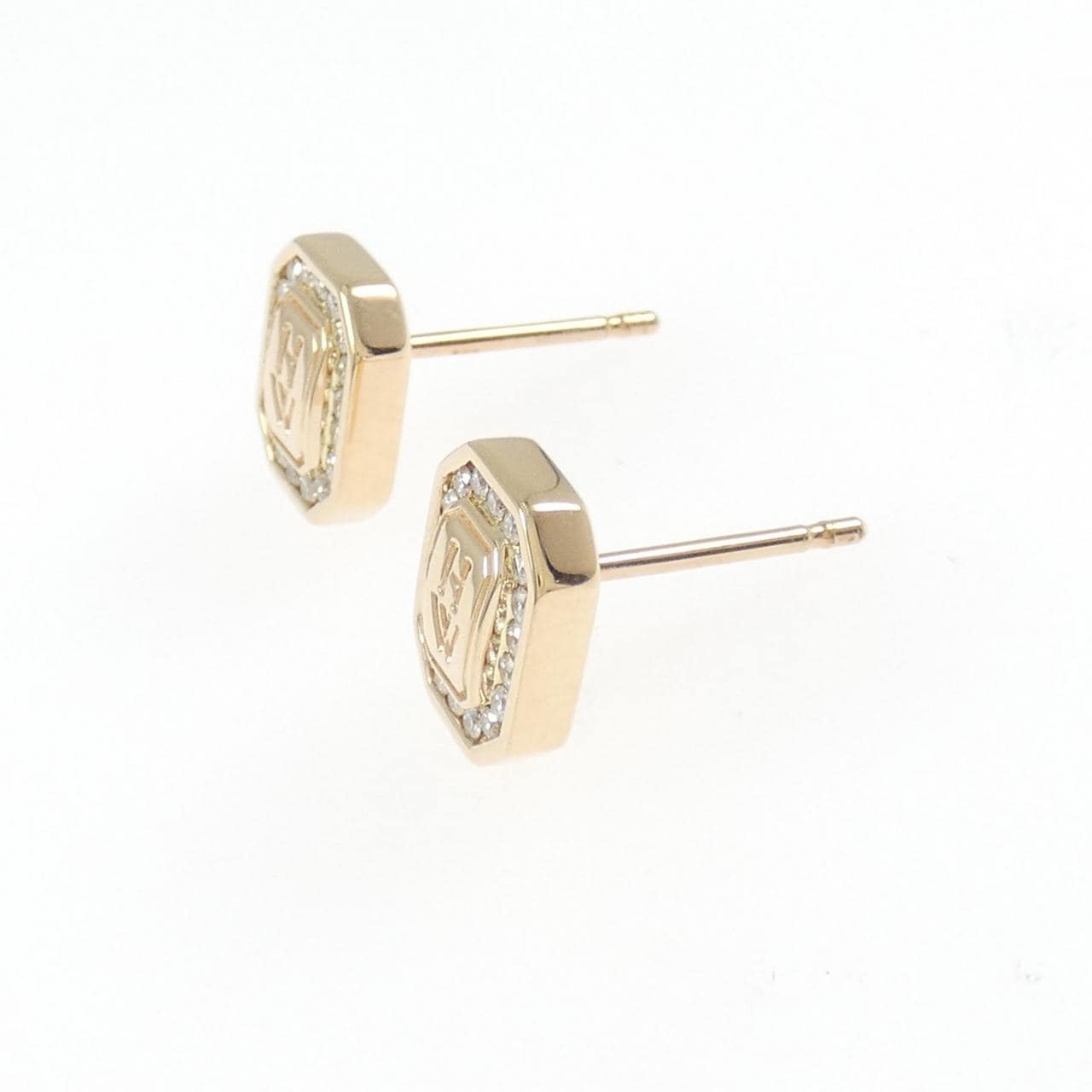 ハリーウィンストン HWロゴ ピアス