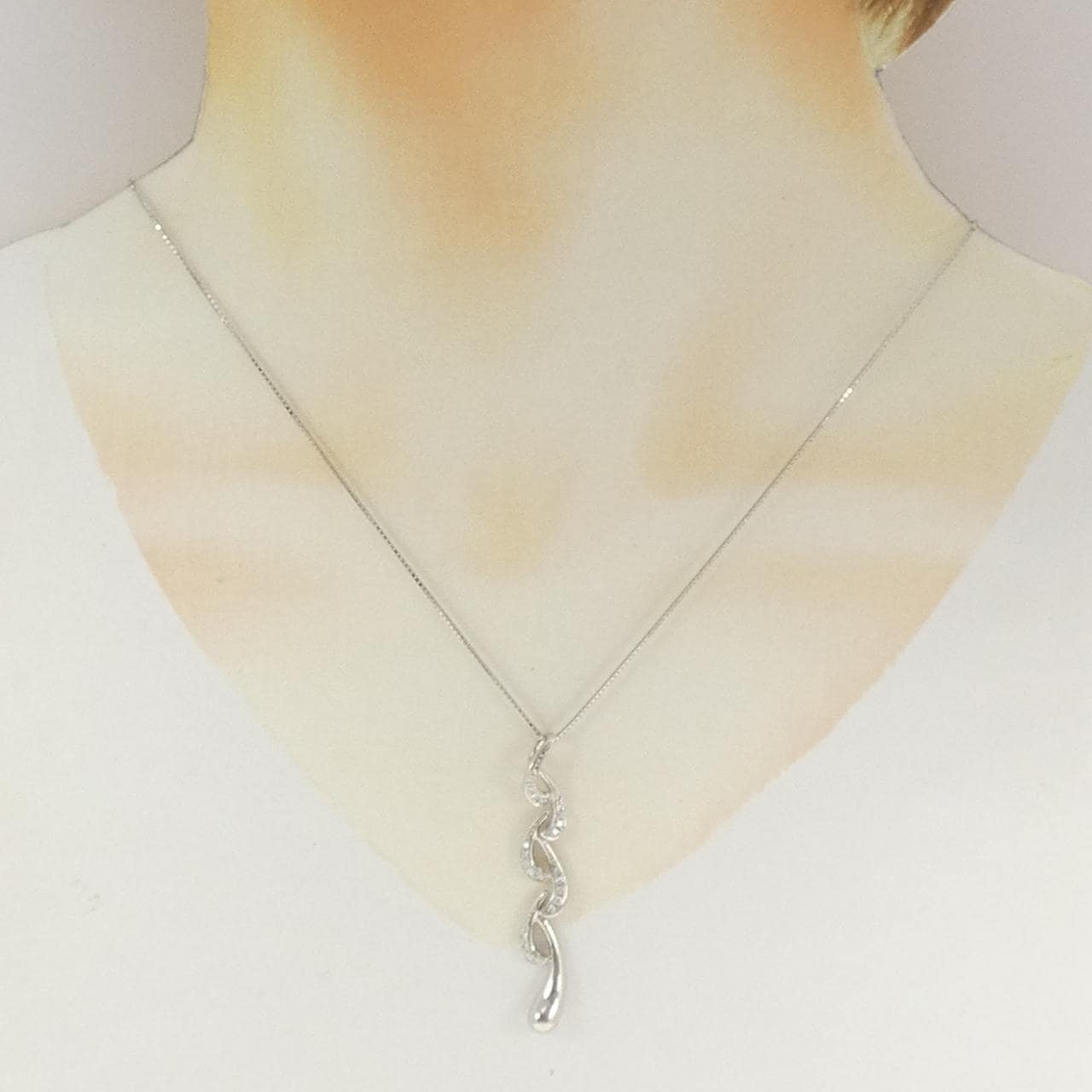 PT900/PT850 ダイヤモンド ネックレス 0.20CT