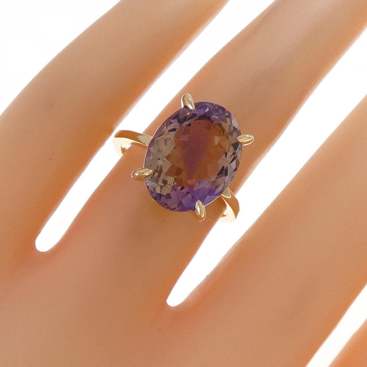 K18YG アメトリン リング