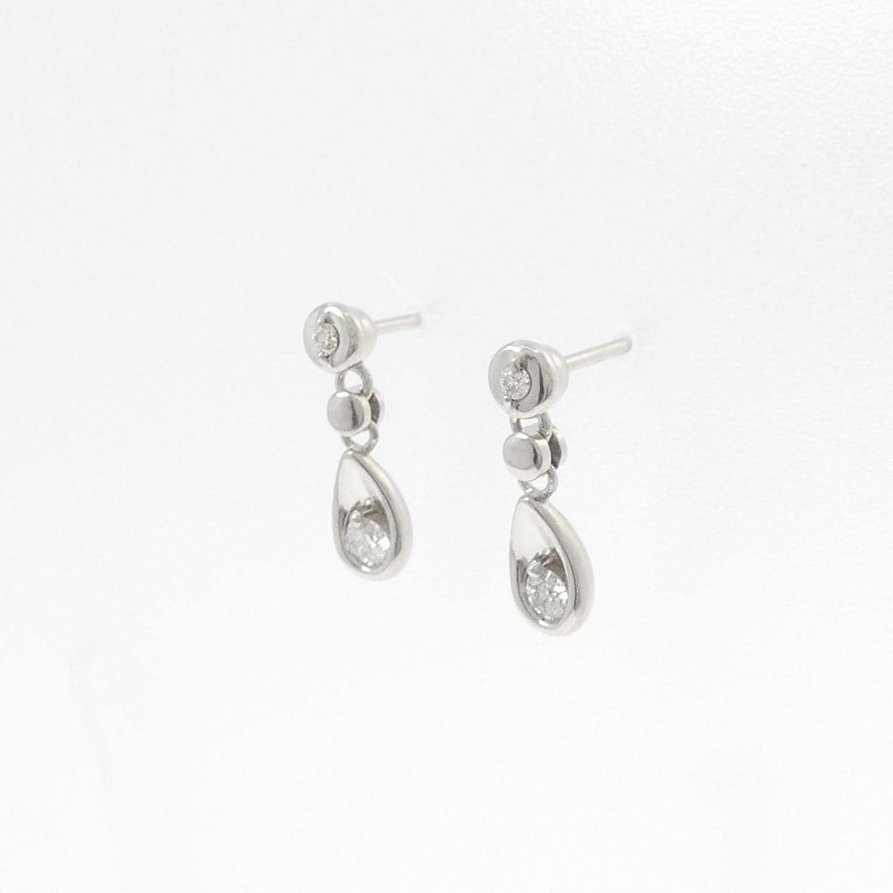 PT900 ダイヤモンド ピアス 0.24CT