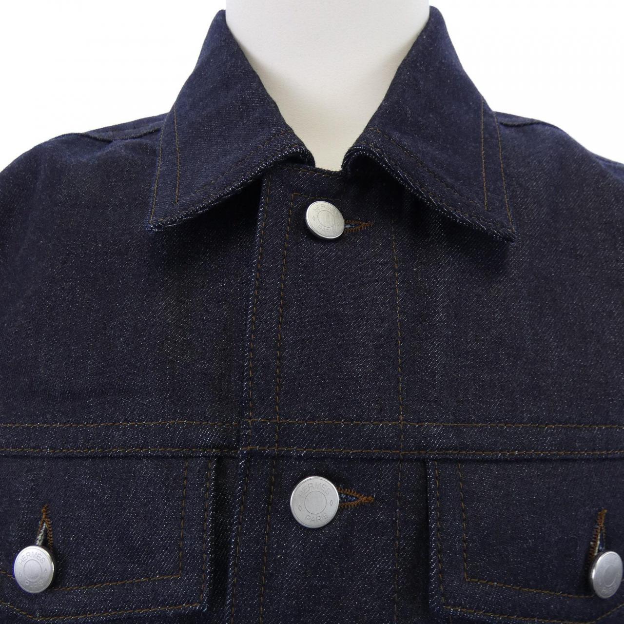 エルメス HERMES ICONES AU CARRE アイコン オ カレ *31-5516 デニムジャケット