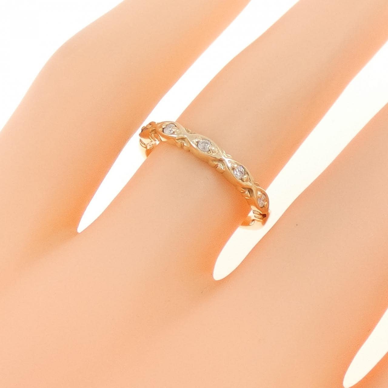 アガット ダイヤモンド リング 0.07CT