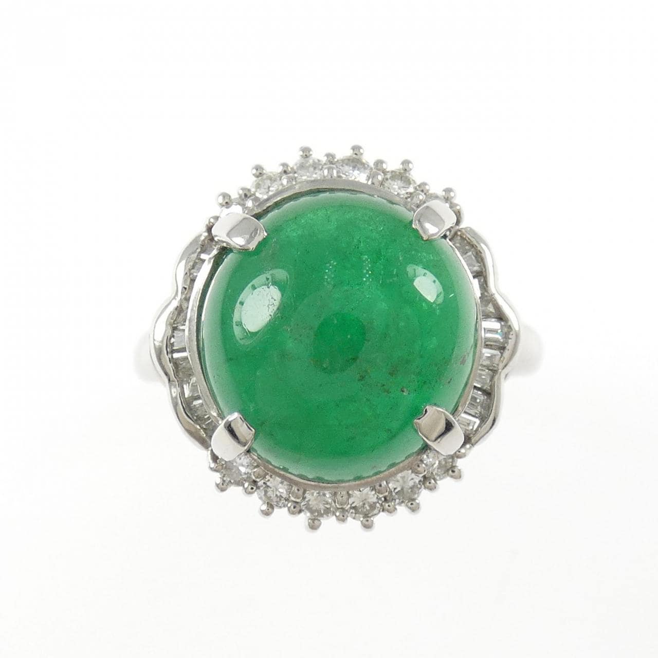 PT900 エメラルド リング 6.88CT