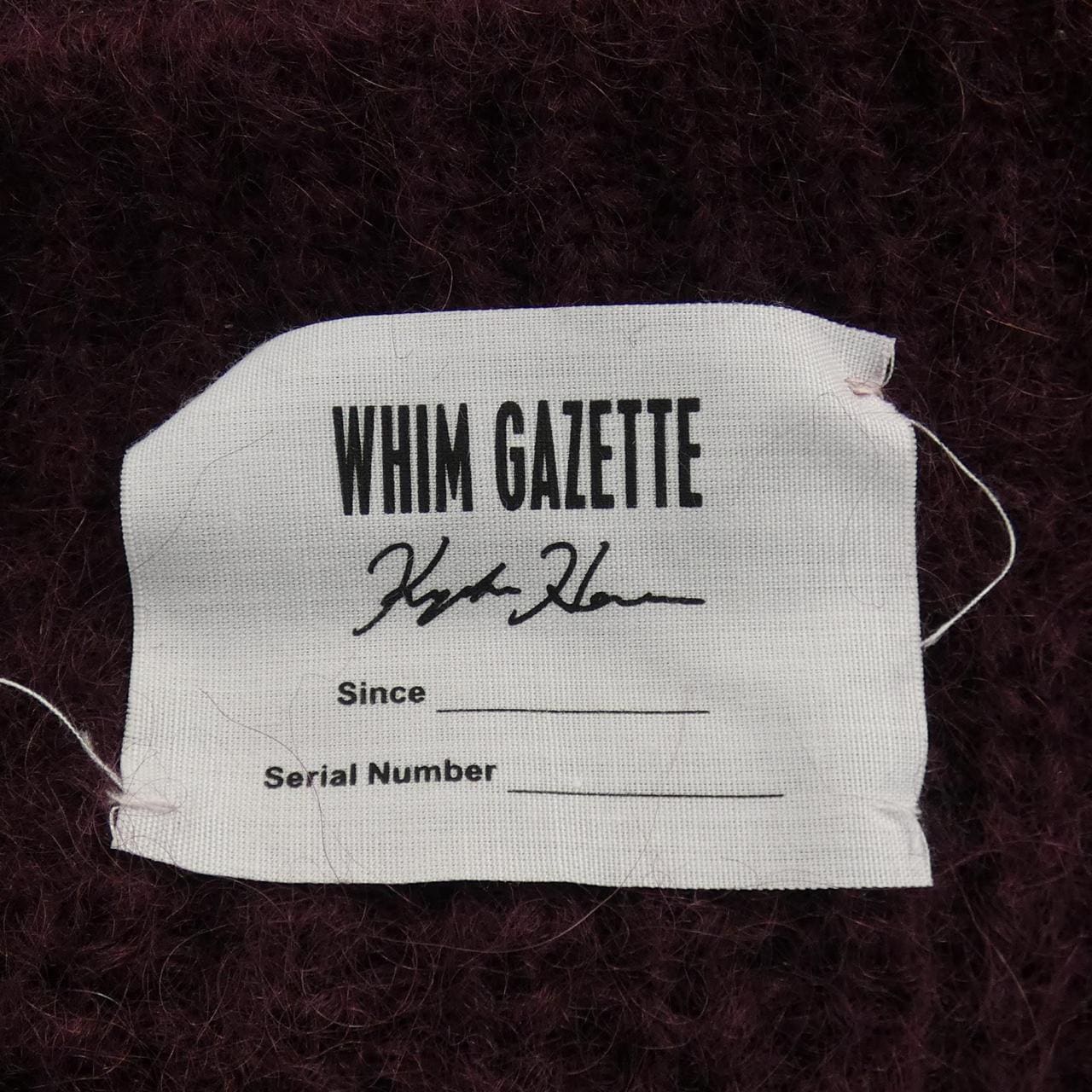 ウィムガゼット WHIM GAZETTE ニット