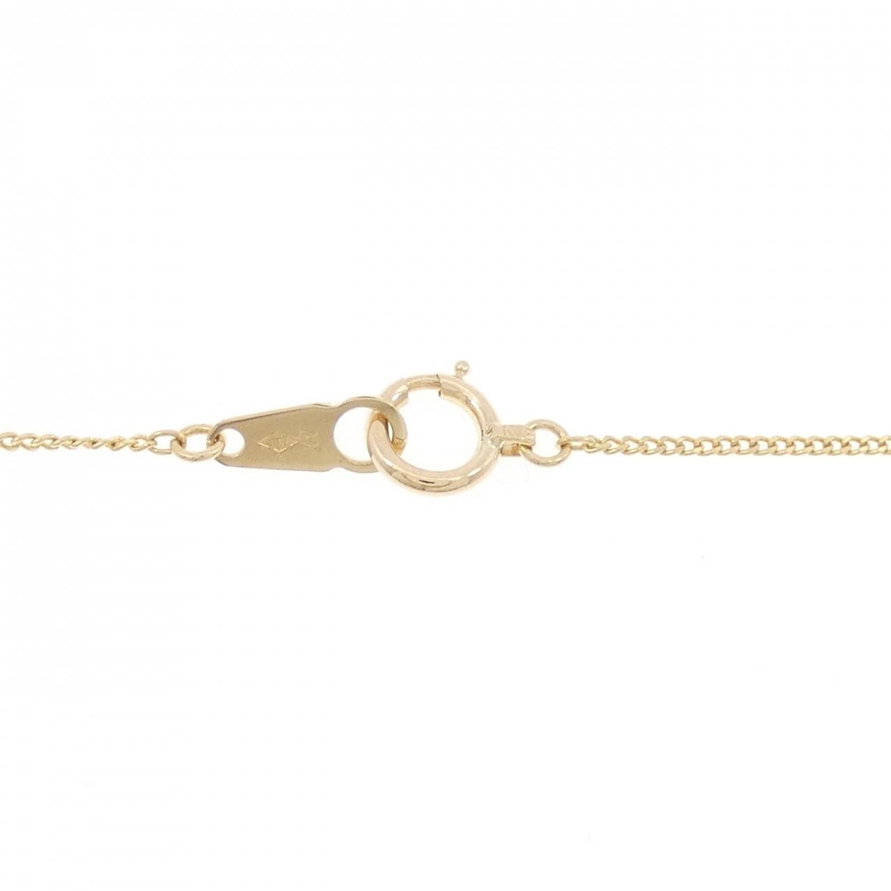 585/K18 クロス ガーネット ネックレス