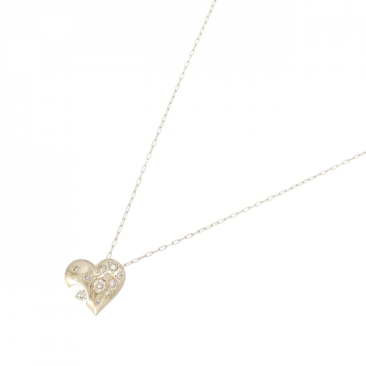 カシケイ ハート ダイヤモンド ネックレス 0.40CT