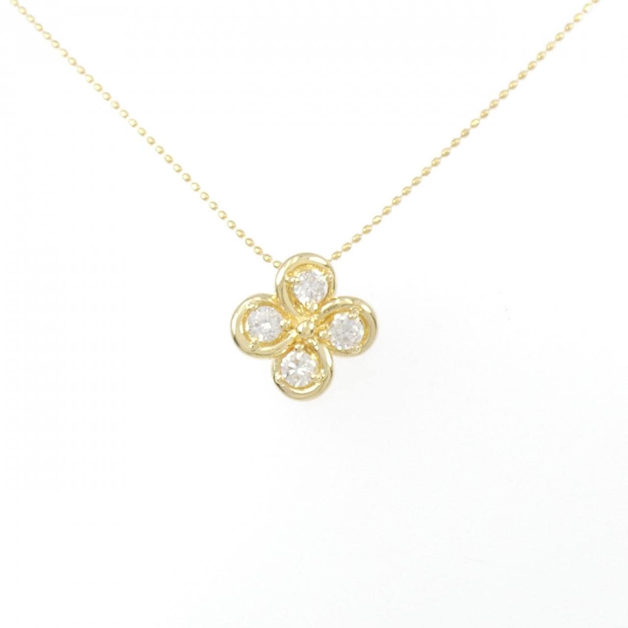 Diamond Flower Diamond Necklace 0.50CT