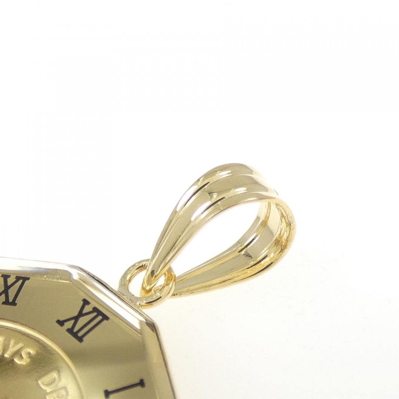 K18YG (框) 硬币吊坠