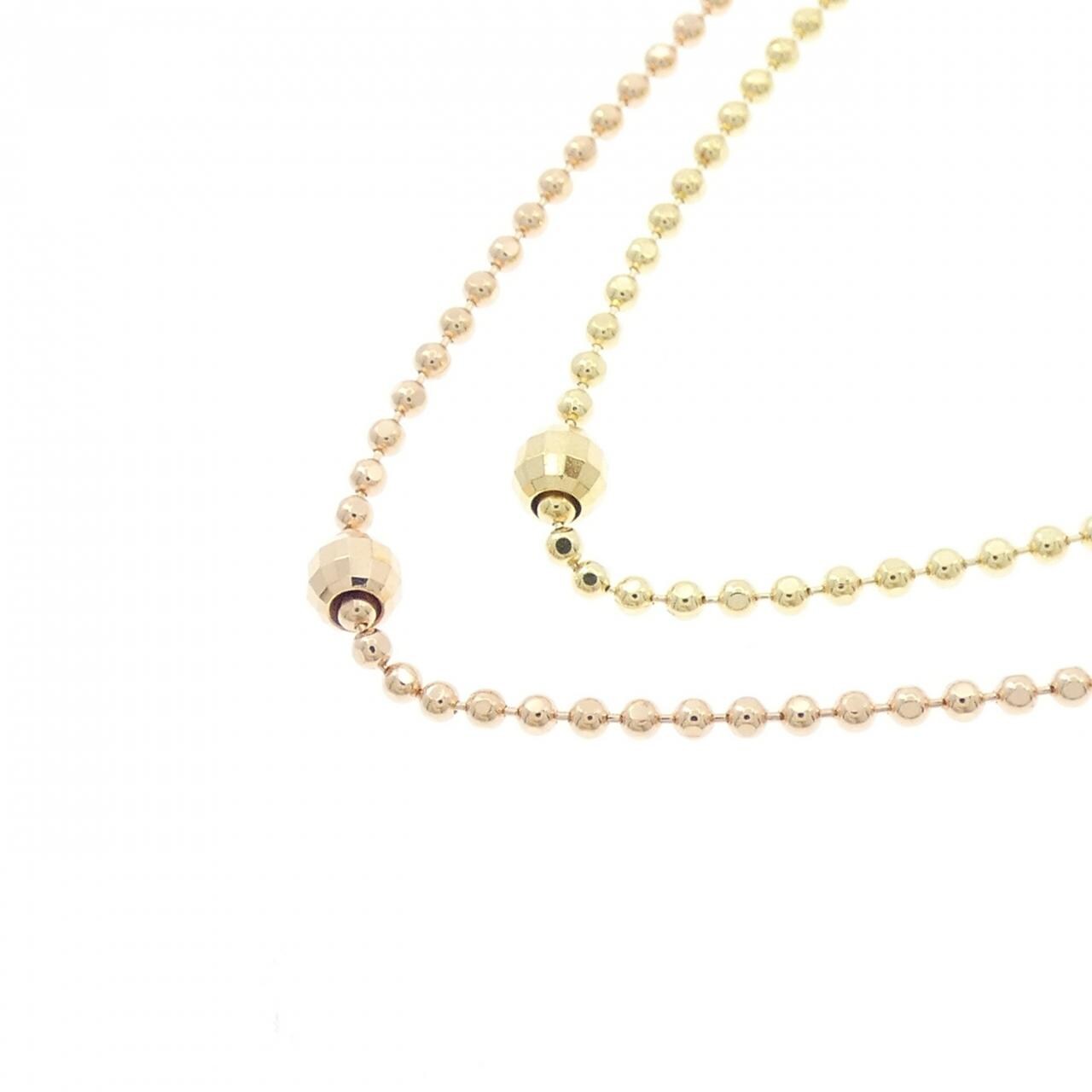 K18YG/K18PG necklace