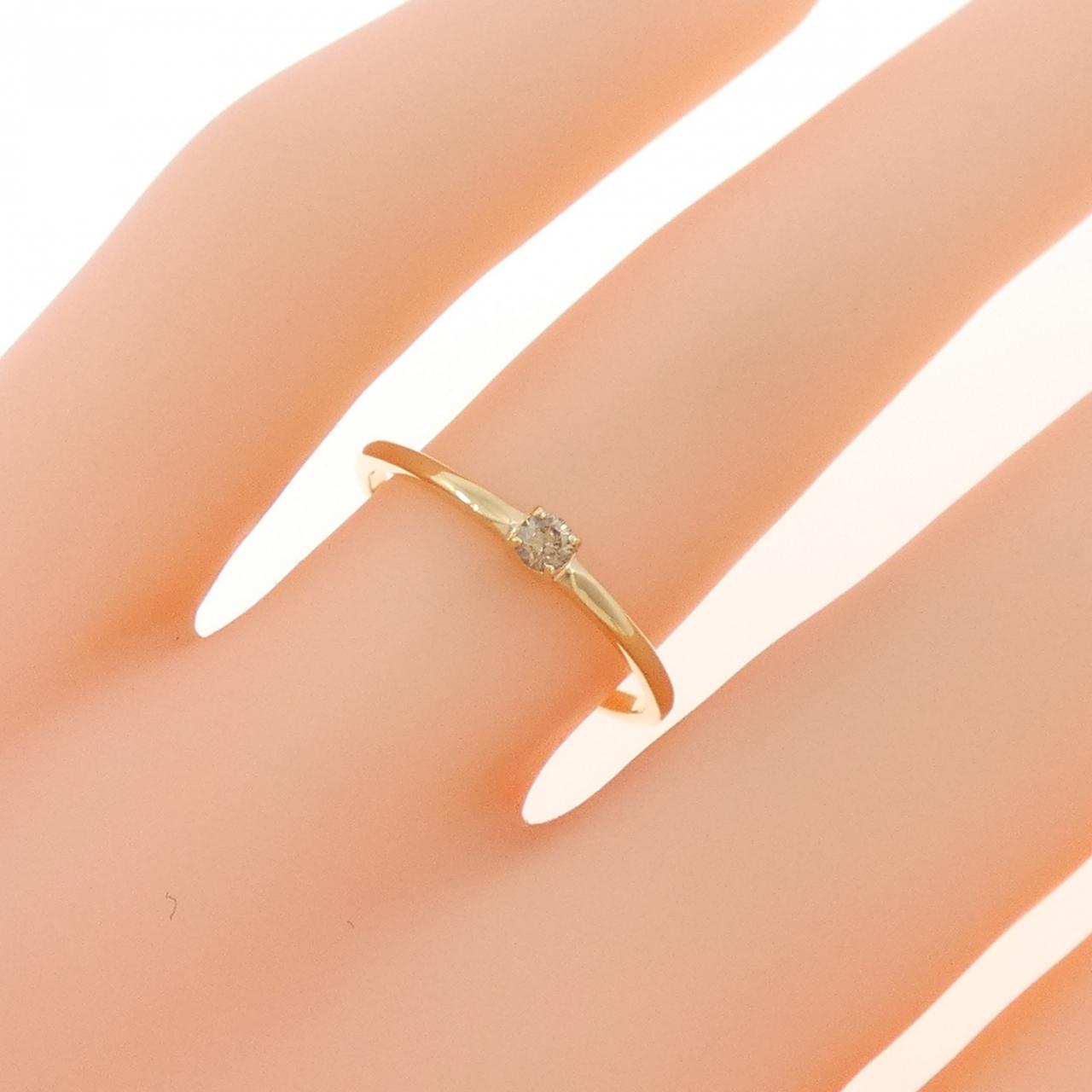 K18YG ダイヤモンド リング 0.06CT