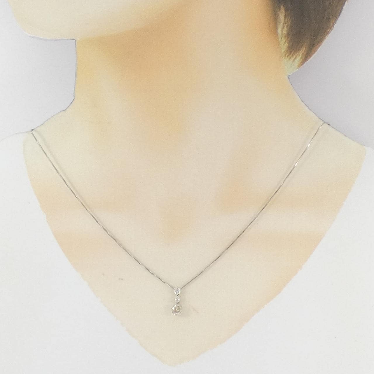 PT900/PT850 ダイヤモンド ネックレス 0.508CT