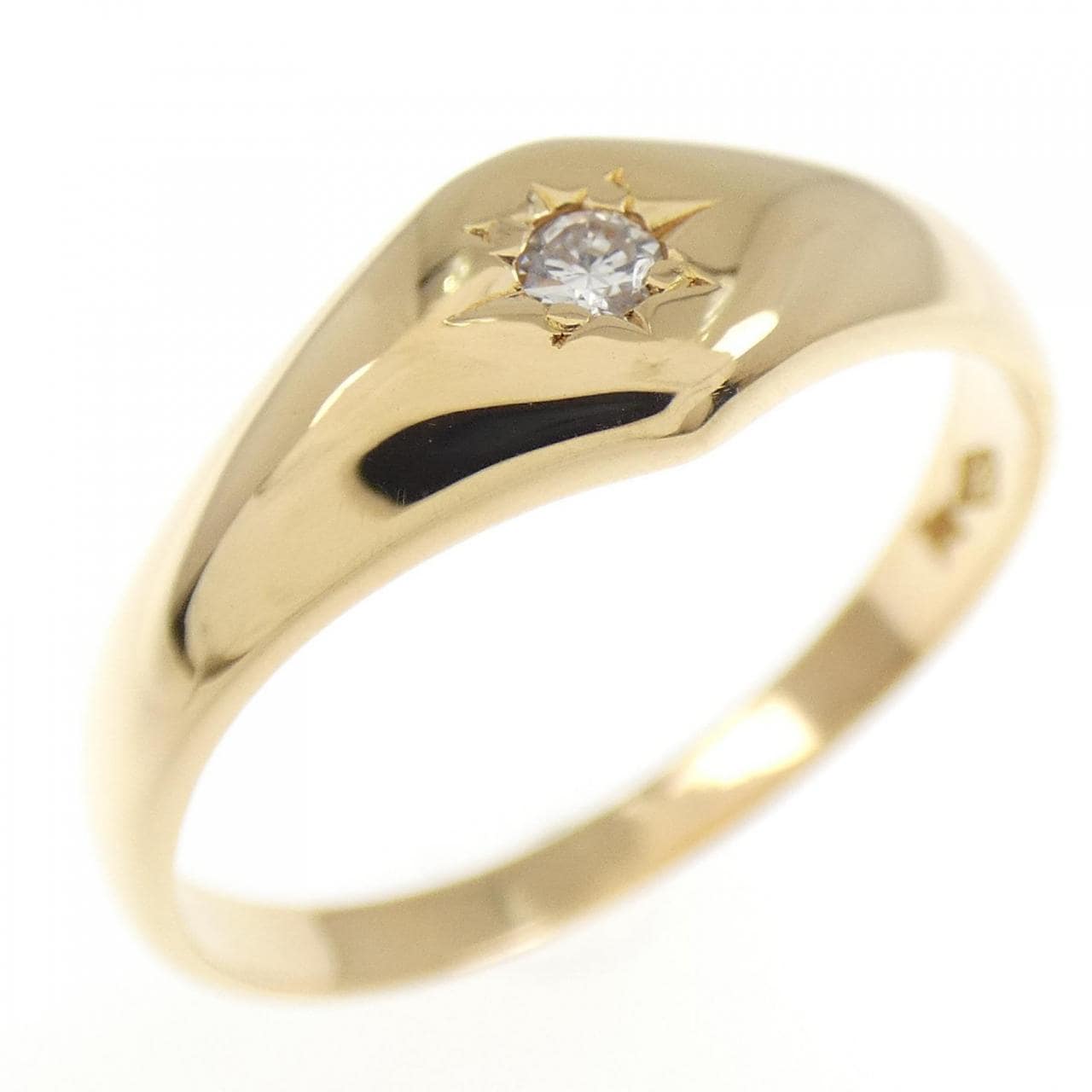 K18YG ダイヤモンド リング