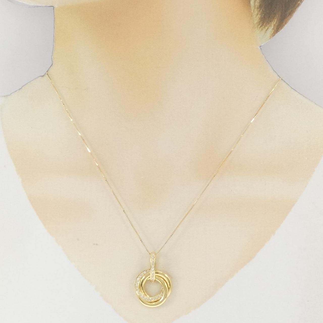 K18YG ダイヤモンド ネックレス 0.25CT