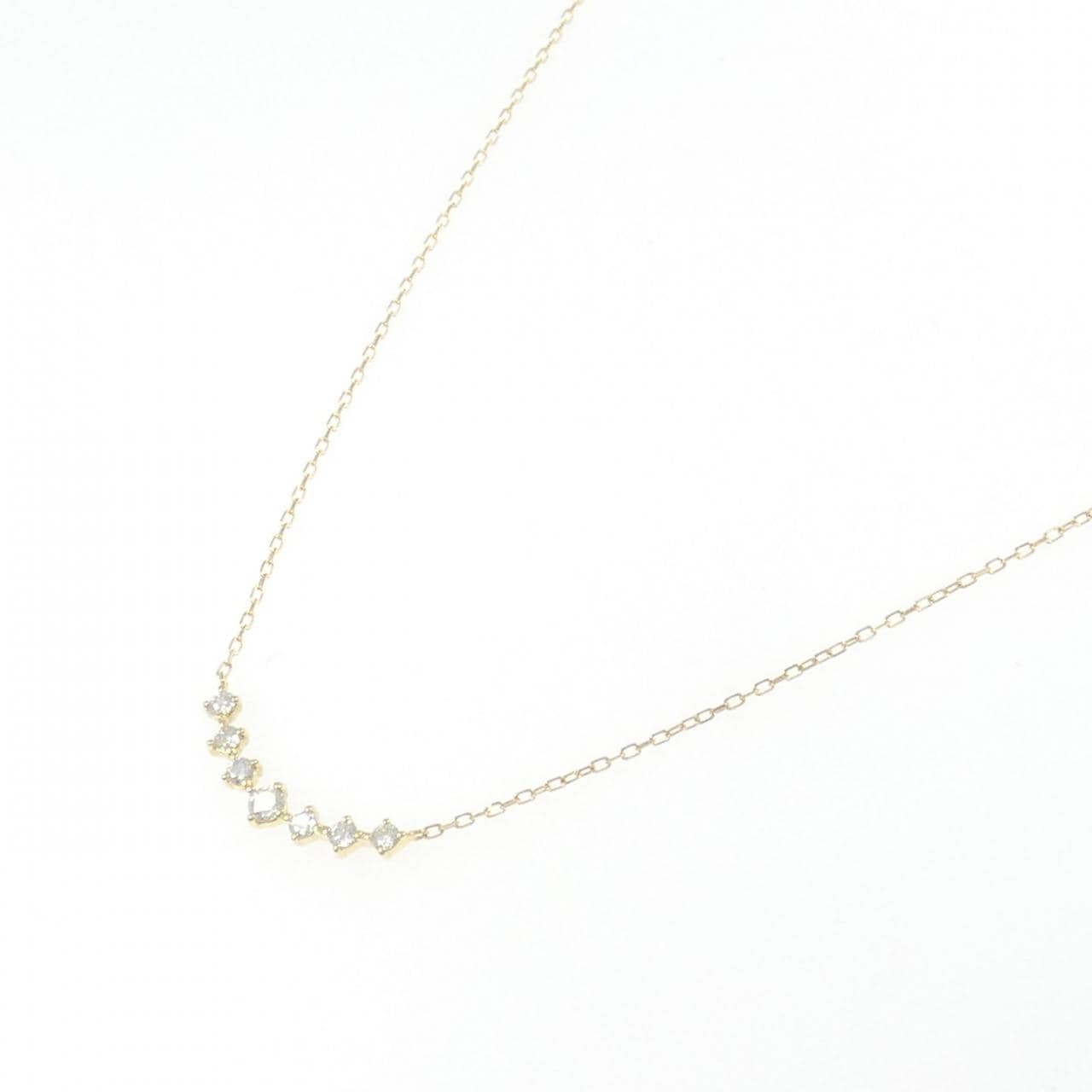 K18YG ダイヤモンド ネックレス 0.25CT