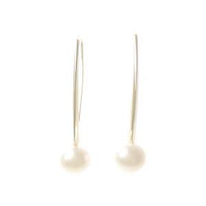 K10YG 淡水パール ピアス 7.5mm