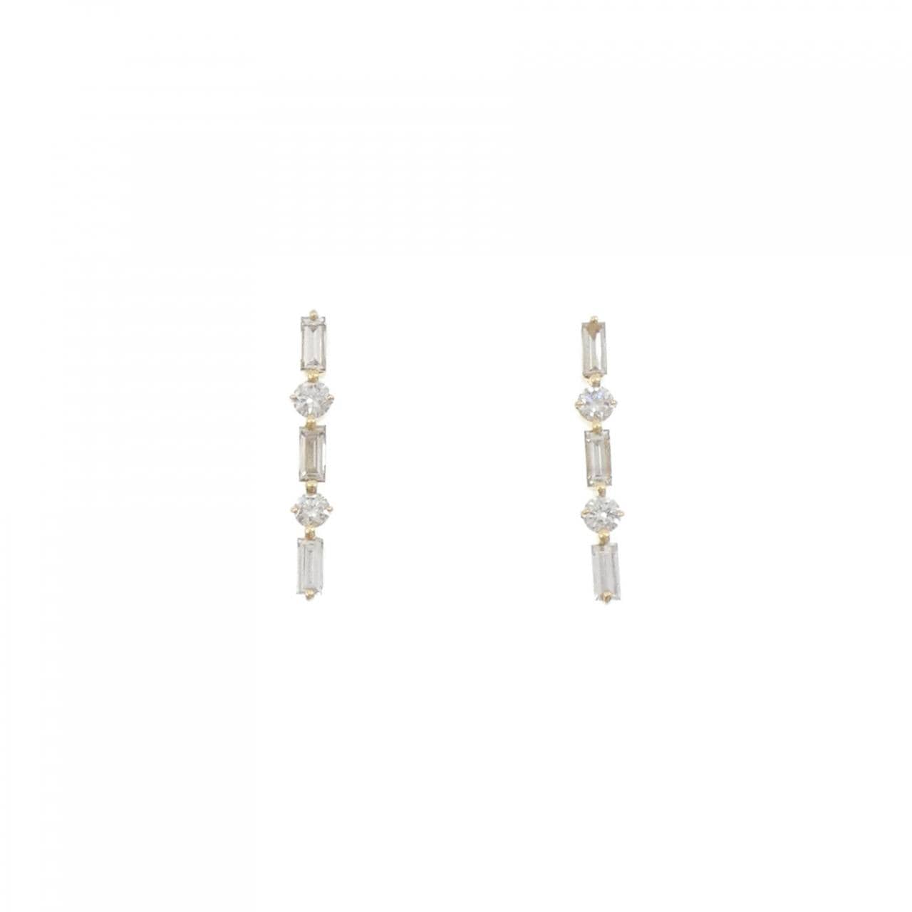 K18YG Diamond earrings 0.30CT