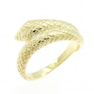 K18YG スネーク リング