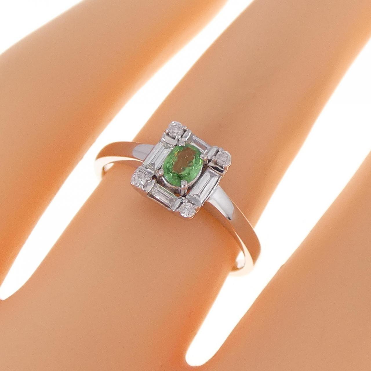 コメ兵｜K18WG グリーンガーネット リング 0.16CT｜ジュエリー｜リング ...