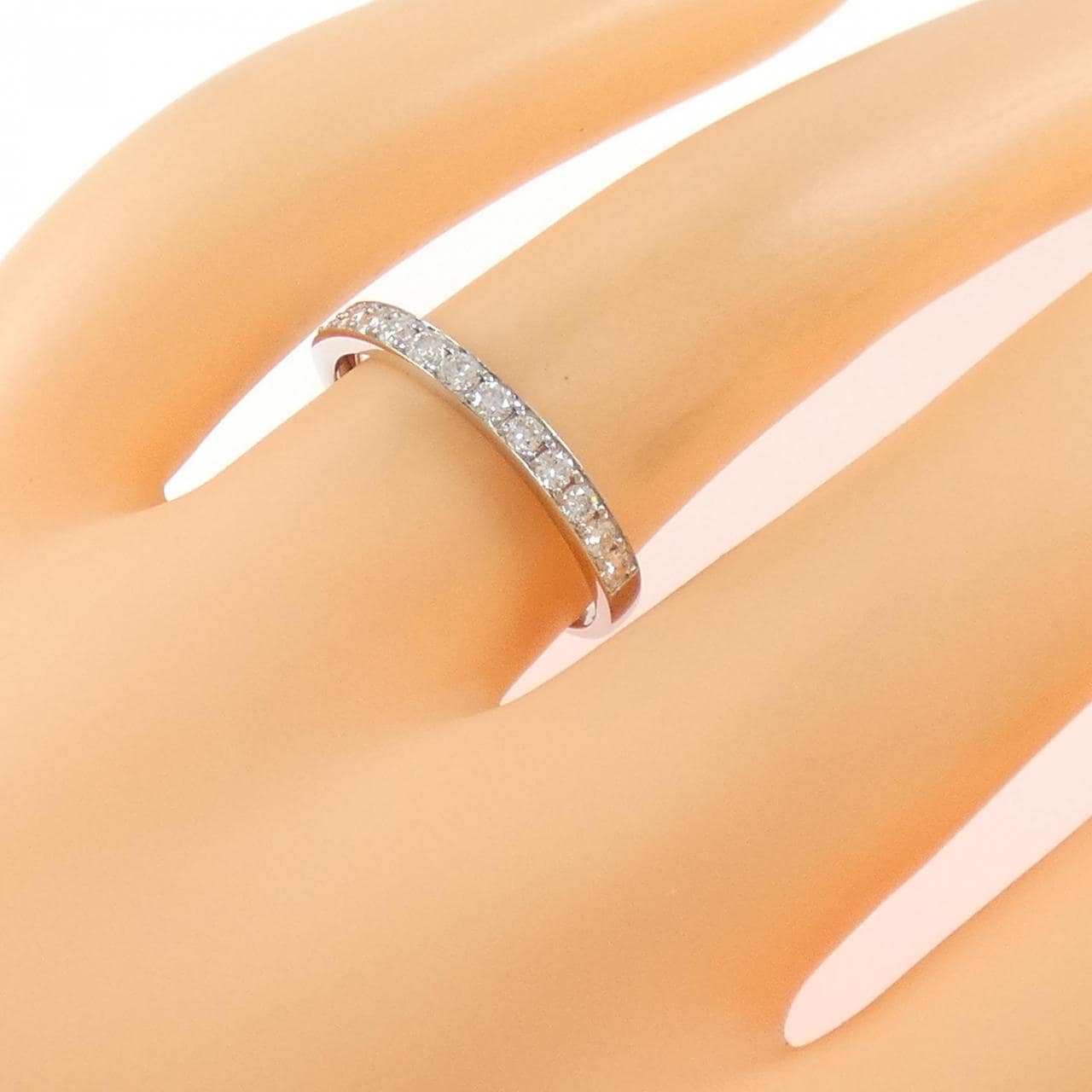 PT950 ハーフエタニティ ダイヤモンド リング 0.30CT