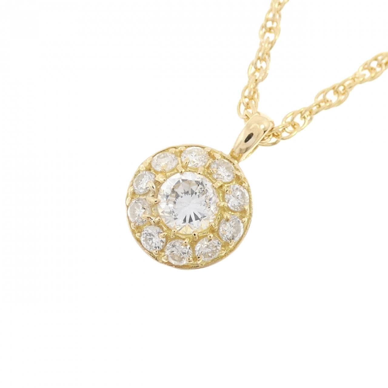 K18YG ダイヤモンド ネックレス 0.52CT