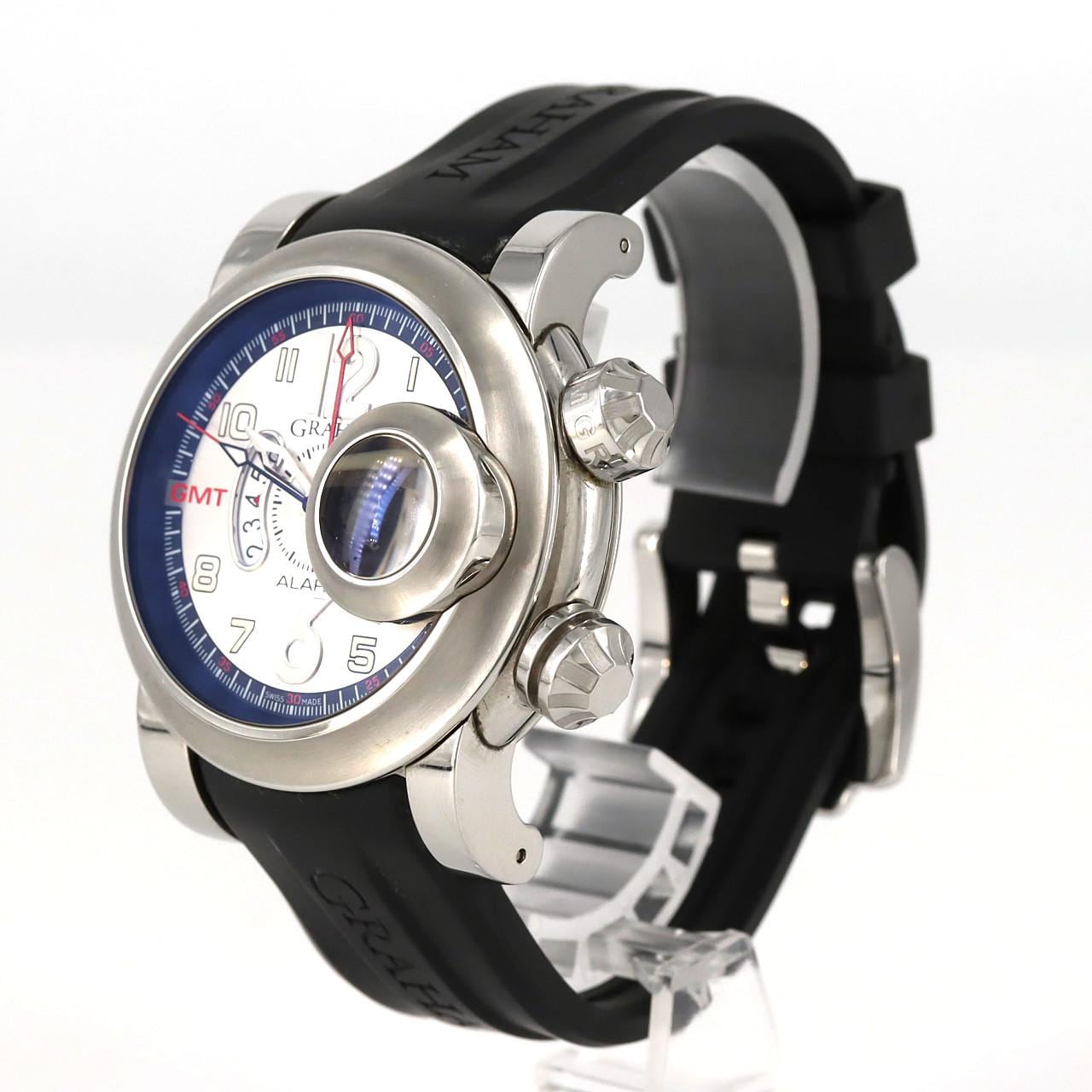 【無需維護】GRAHAM Swordfish Grillot Alarm GMT 2SWASGMT.S01A.K06B 不鏽鋼自動上弦