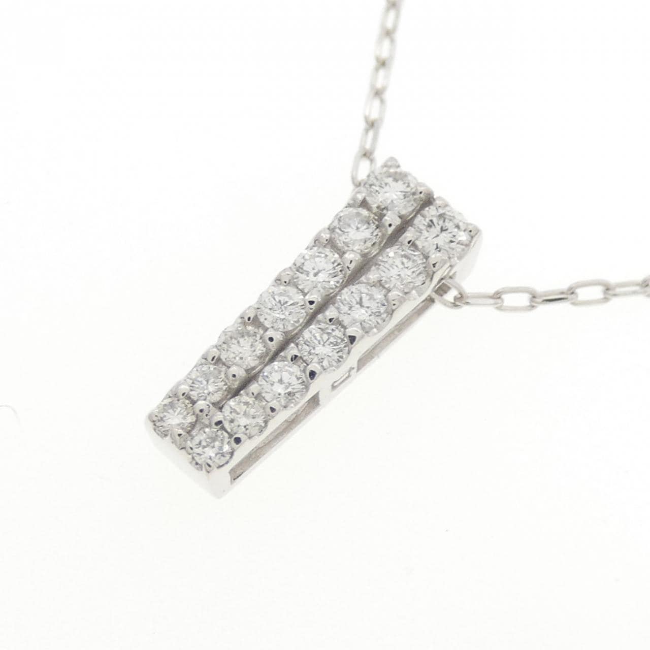 K18WG ダイヤモンド ネックレス 0.25CT
