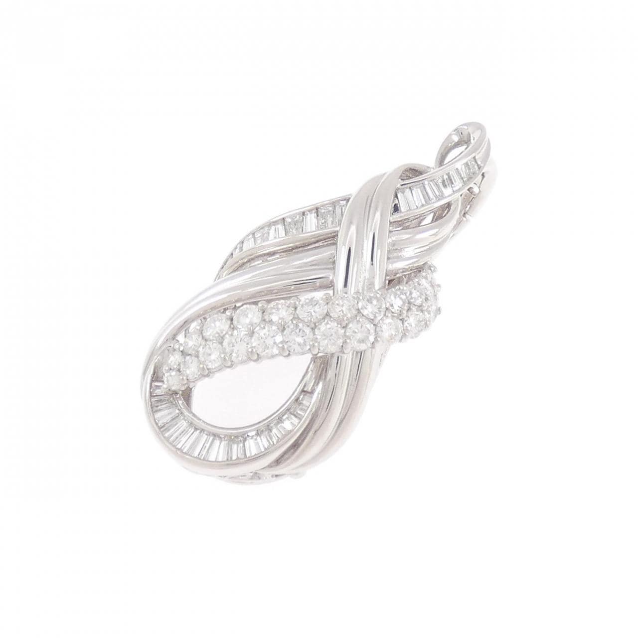 PT900 ダイヤモンド ペンダント 2.08CT