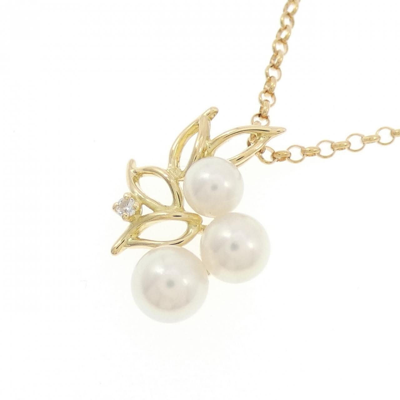 K18YG アコヤパール ネックレス