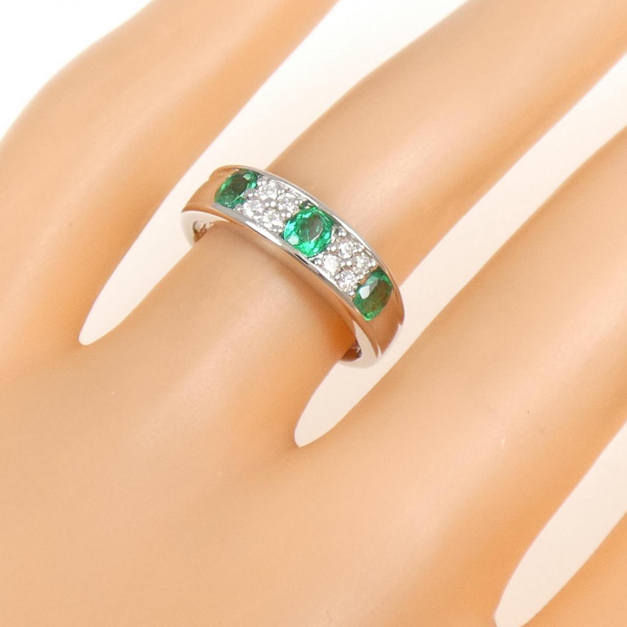 PT900 エメラルド リング 0.44CT