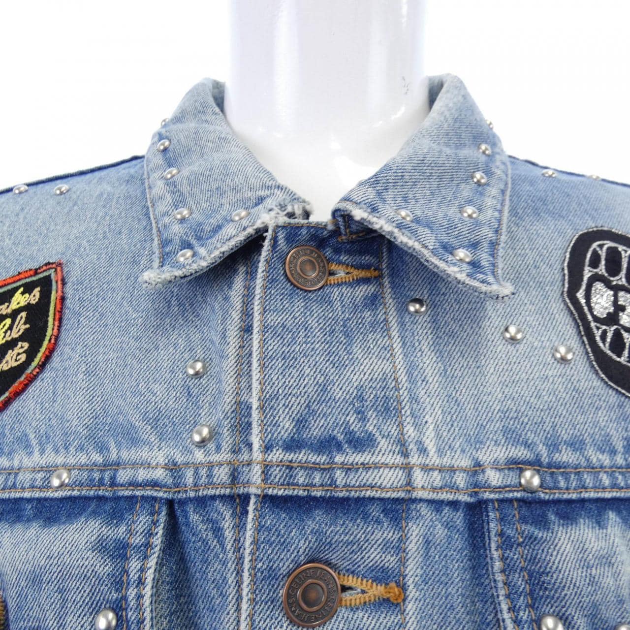 セリーヌ CELINE トラッカースタッズデニムジャケット 2Q245646M エディ期 デニムジャケット