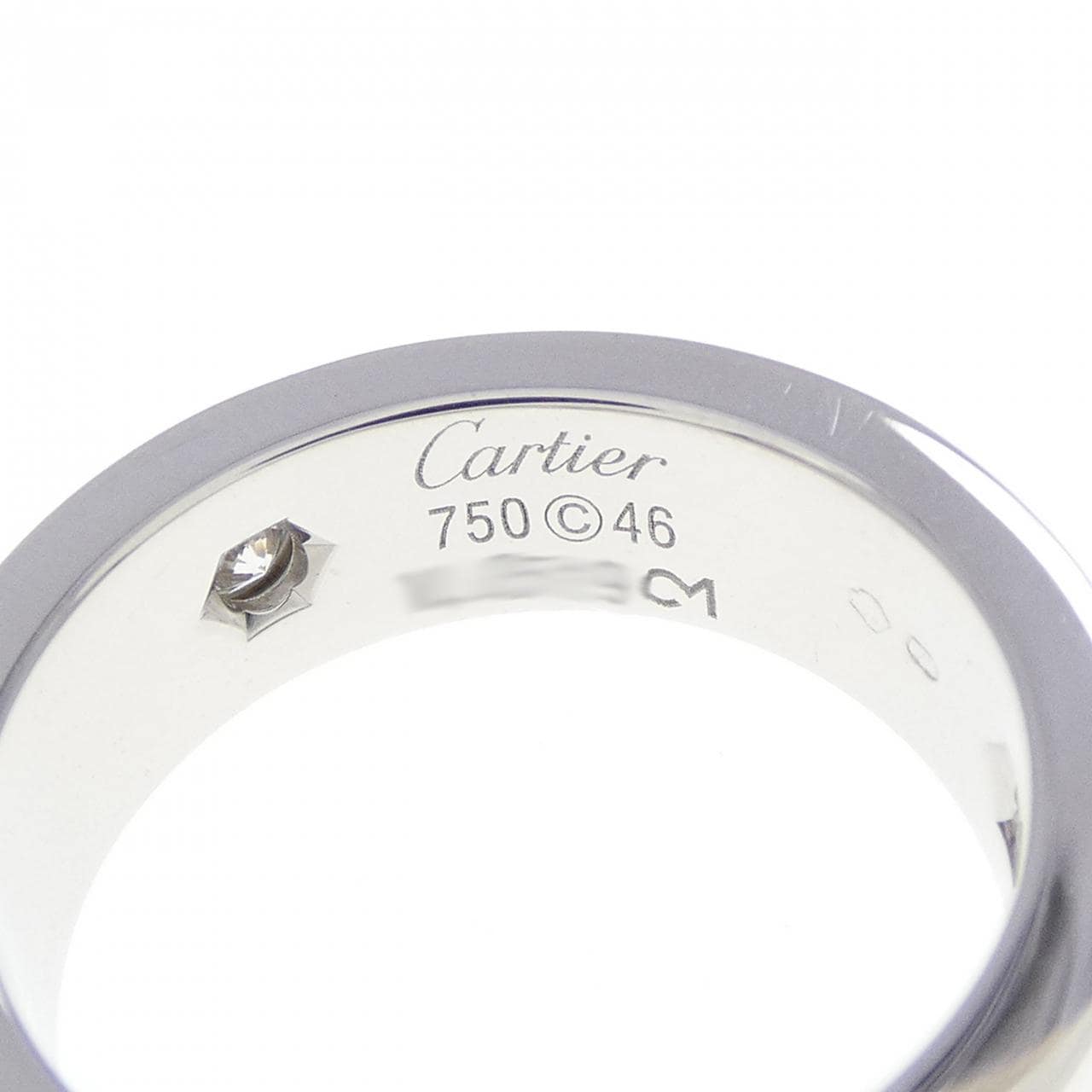 CARTIER LOVE half 鑽石指