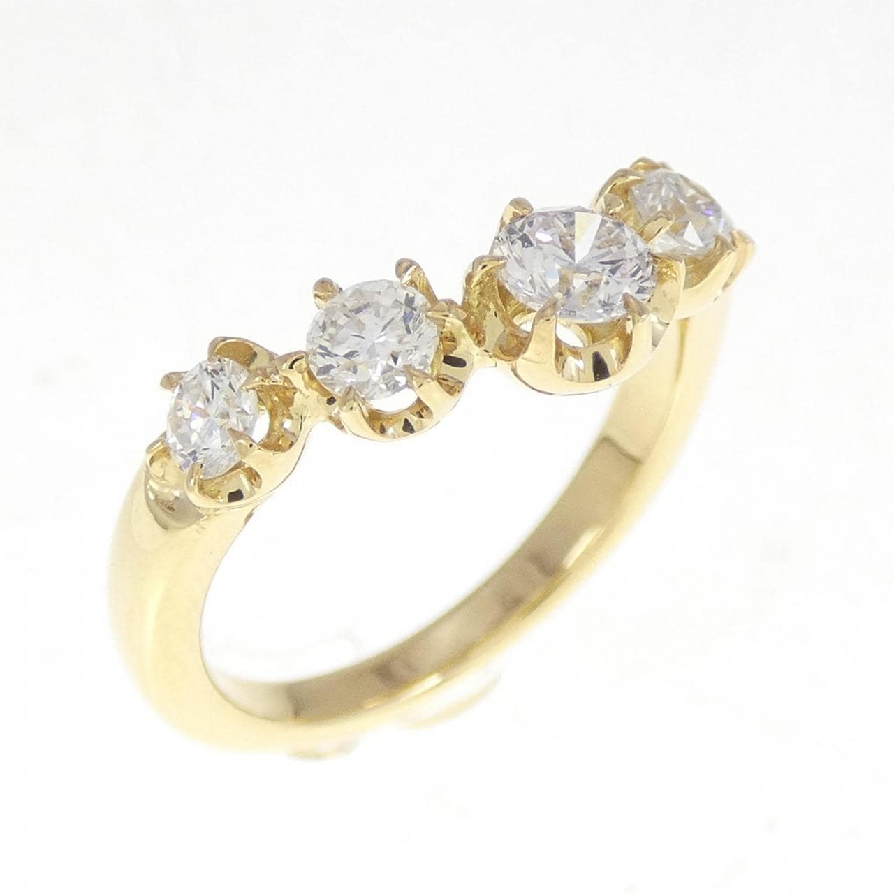 K18YG ダイヤモンド リング 0.767CT