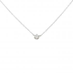 PT950/PT850 ソリティア ダイヤモンド ネックレス 0.105CT