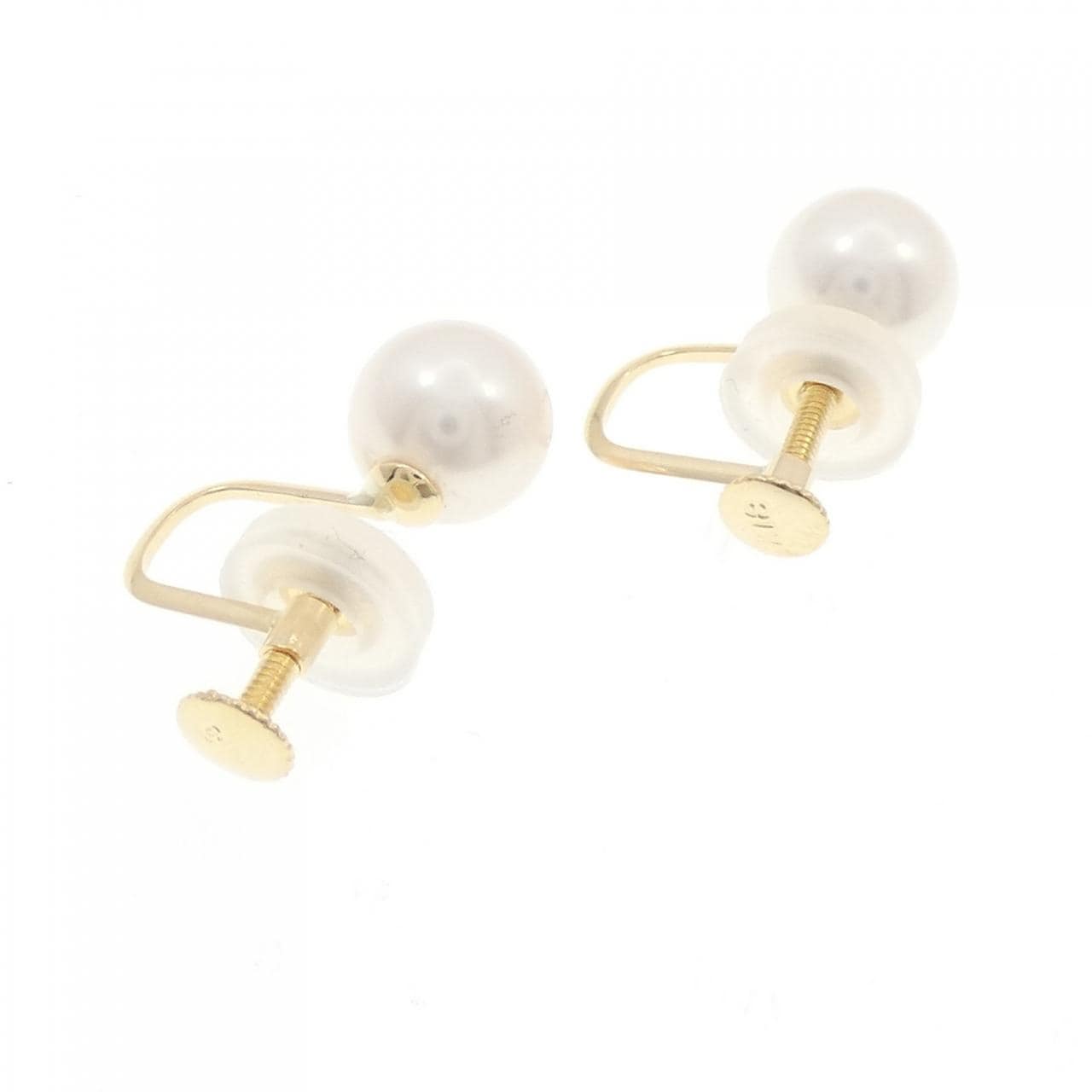 K18YG アコヤパール イヤリング 7.5mm