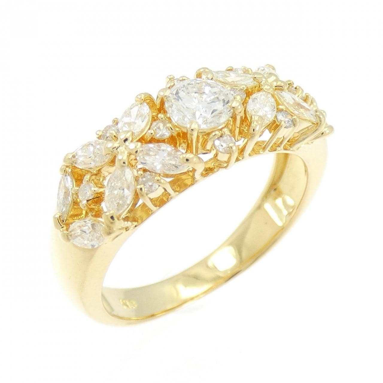 K18YG ダイヤモンド リング