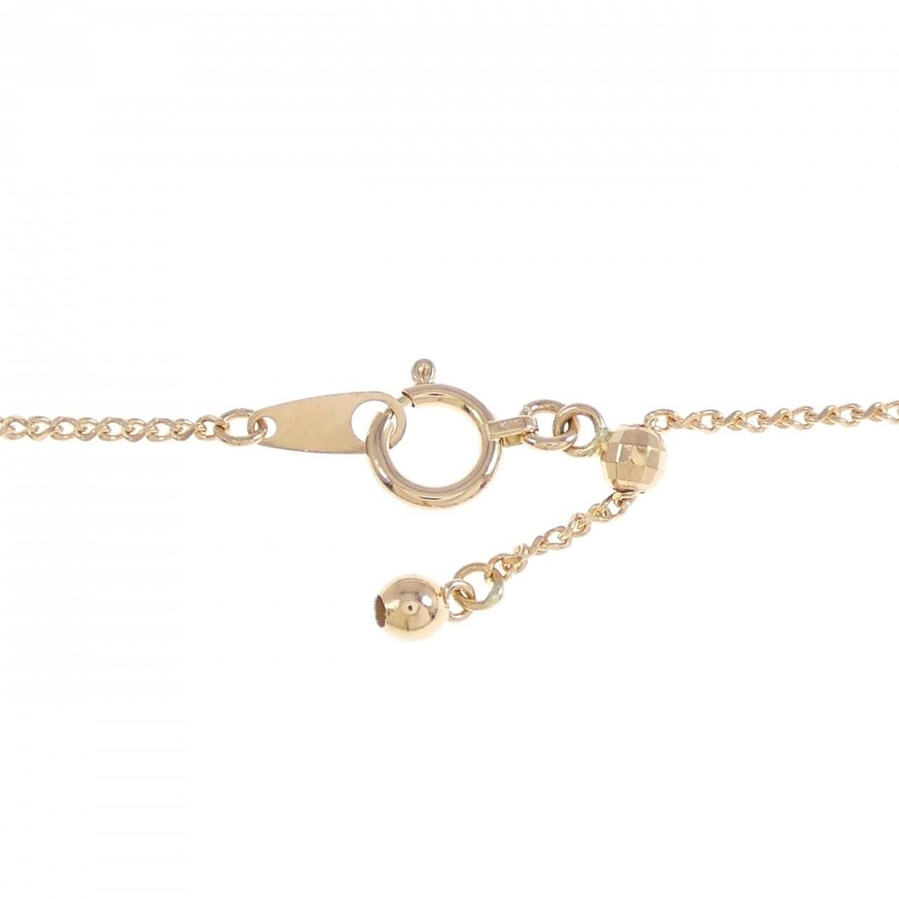 PT900/K18PG Diamond Necklace 0.73CT