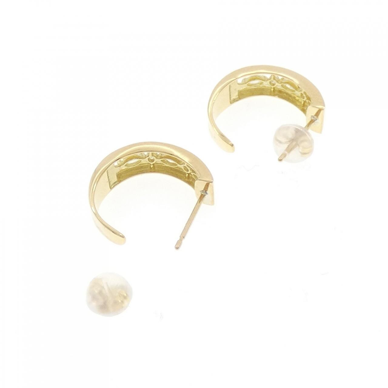 [新品] K18YG钻石耳环 0.26CT