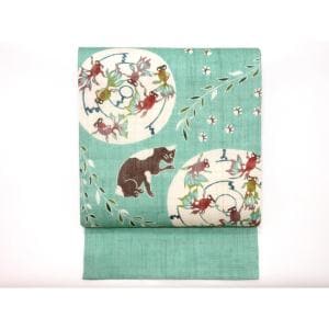 【新品】夏名古屋帯　【栗山吉三郎】