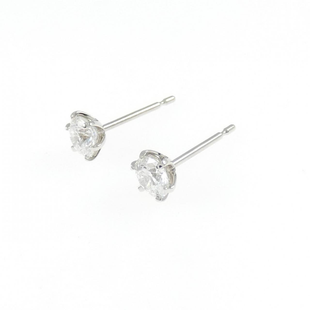 【リメイク】PT900/ST ダイヤモンド ピアス 0.309CT 0.321CT D VS1 EXT
