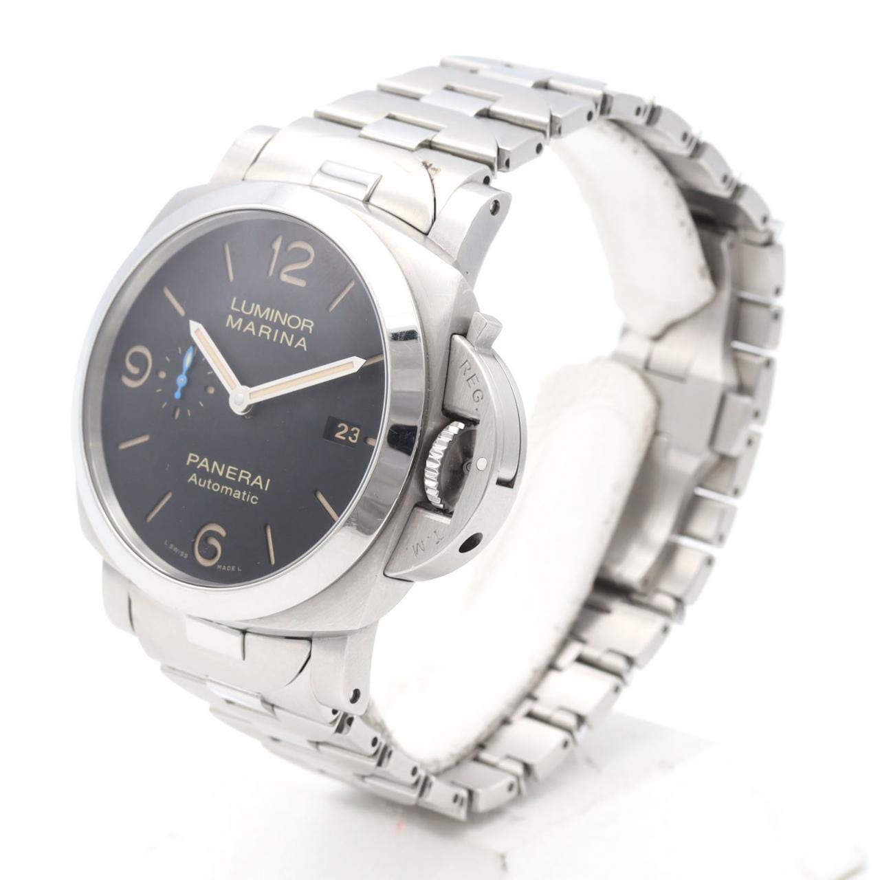 【ノーメンテナンス還元価格】パネライ ルミノールマリーナ1950 3DAYSオートマティックアッチャイオ PAM00723 SS 自動巻